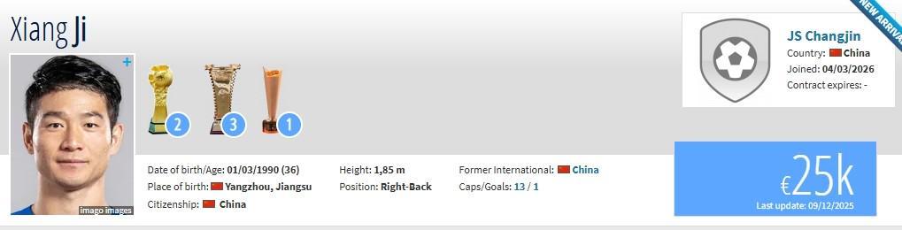 竞技宝下载-德转:36岁后卫吉翔自由身加盟“新江苏队”江苏常晋